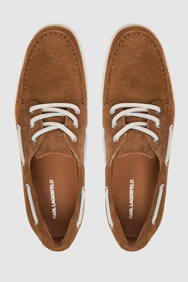 ΠΑΠΟΥΤΣΙΑ KARL LAGERFELD - 533 MID BROWN SUEDE
